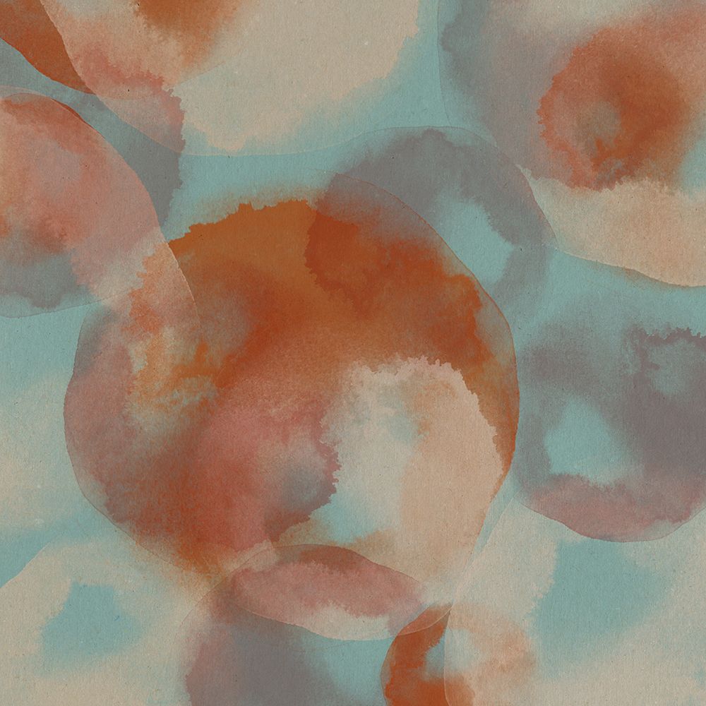 Colorful abstract watercolor in terra art print by Dina Dankers for $57.95 CAD