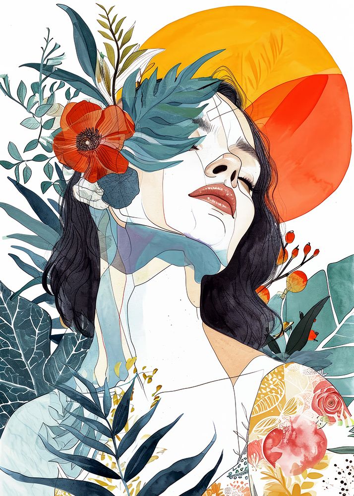 Woman  Watercolor Digital Painting (4) art print by Justyna Jaszke for $57.95 CAD
