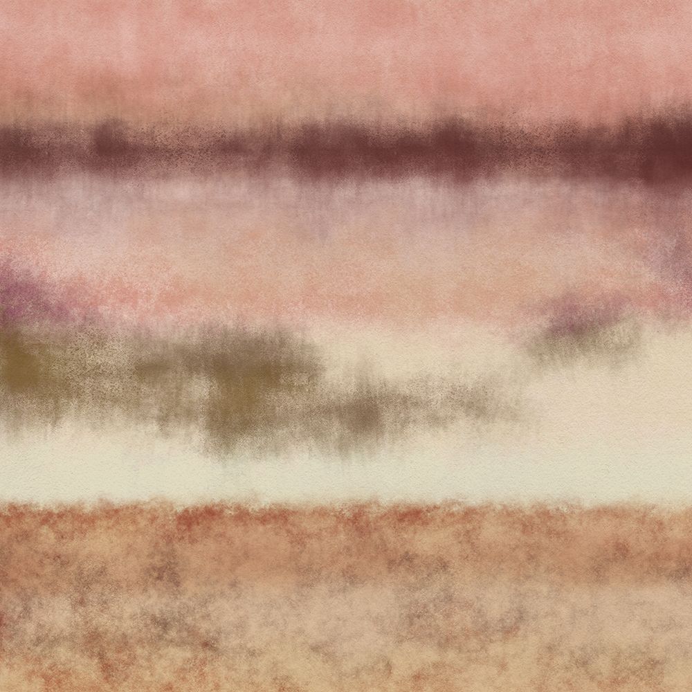 Abstract watercolor landscape in pastel colors no. 2. Pink art print by Dina Dankers for $57.95 CAD