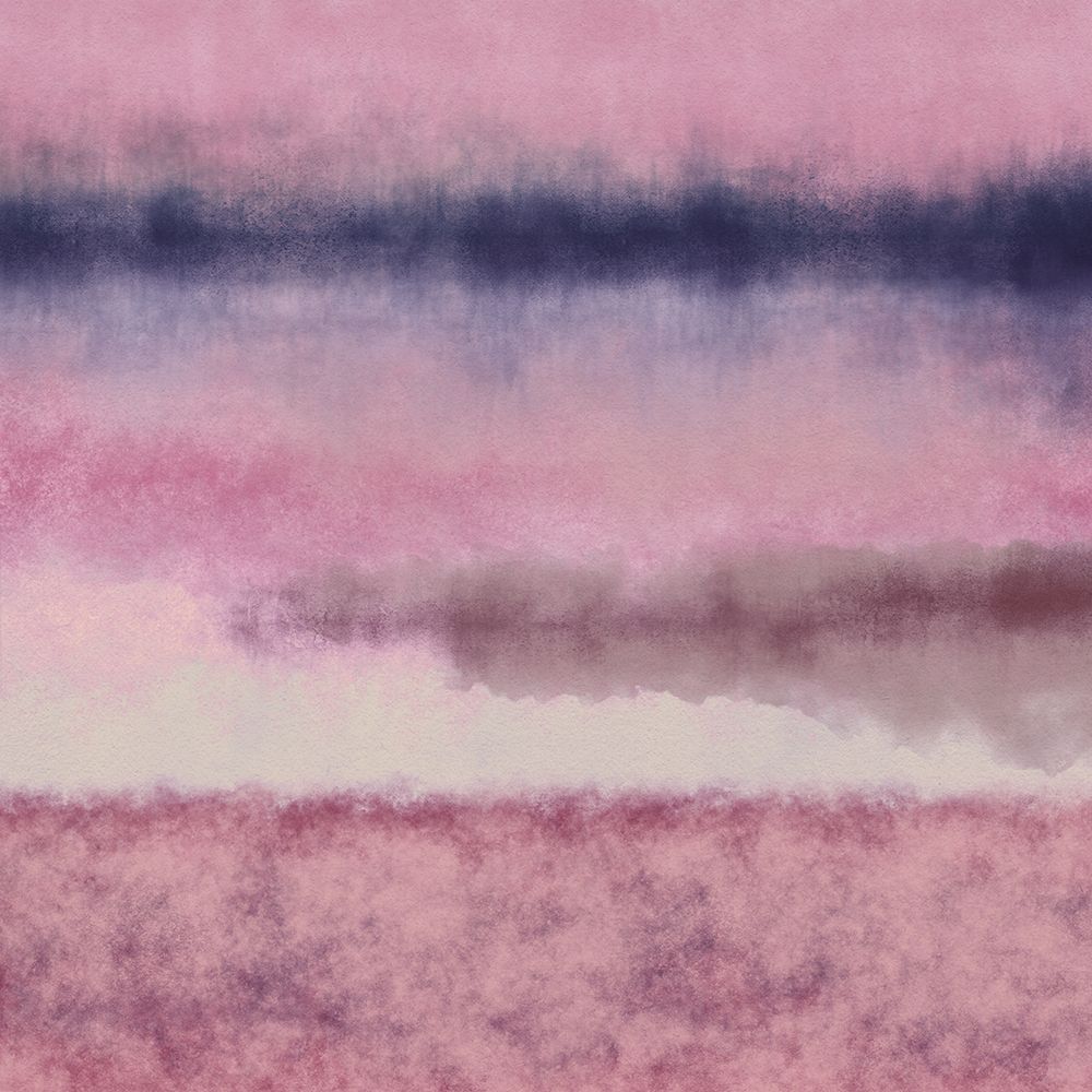 Abstract watercolor landscape in pastel colors no. 4. Pink art print by Dina Dankers for $57.95 CAD