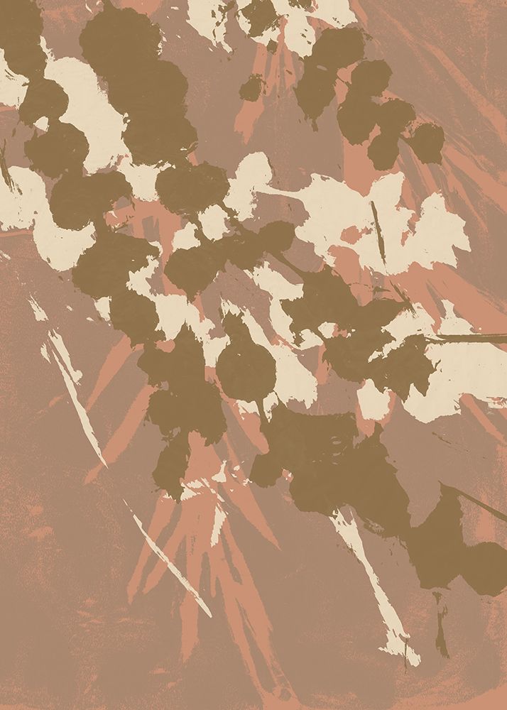 Abstract Botanical. Florals in gold art print by Dina Dankers for $57.95 CAD