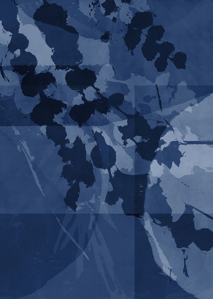 Abstract Botanical In Blue. art print by Dina Dankers for $57.95 CAD