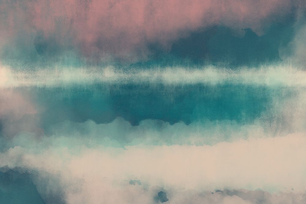 Abstract Landscape in turquoise art print by Dina Dankers for $57.95 CAD