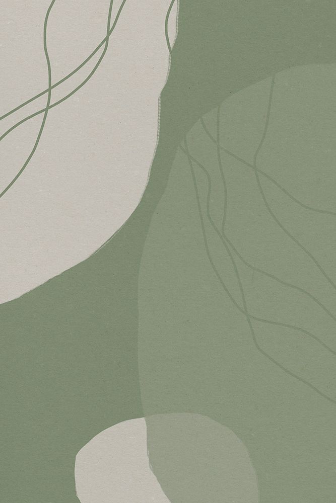 Modern Abstract Minimalist  Shapes In Sage and White  0008 art print by Dina Dankers for $57.95 CAD