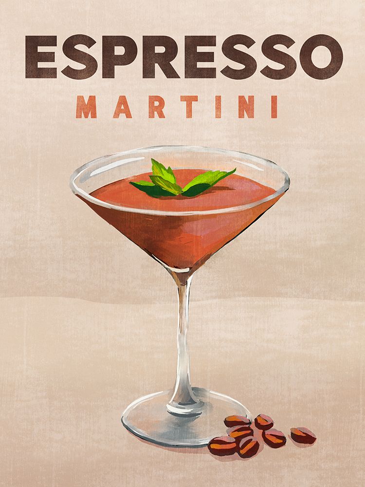 Espresso Martini Cocktail Bar Decor art print by The Whiskey Ginger for $57.95 CAD