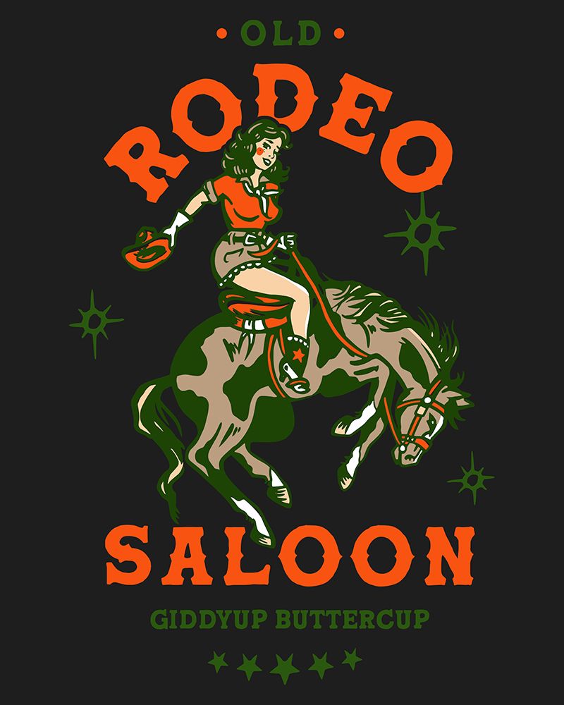 Rodeo Saloon.png art print by The Whiskey Ginger for $57.95 CAD
