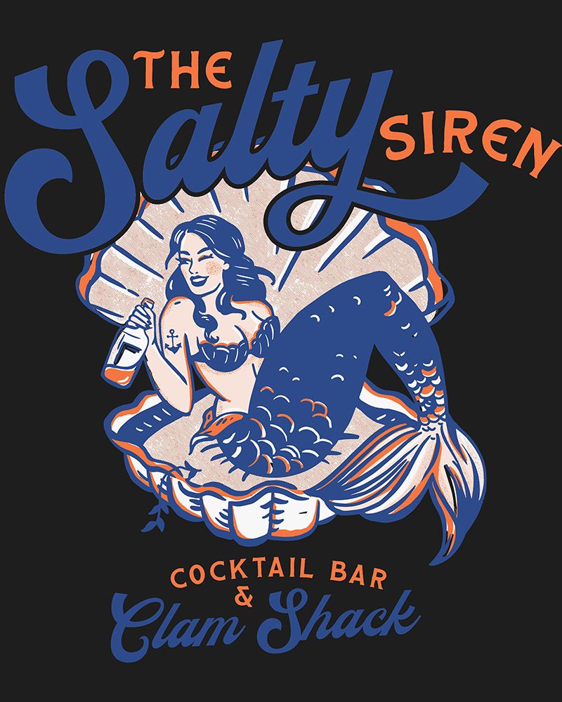 Salty Siren 2.png art print by The Whiskey Ginger for $57.95 CAD