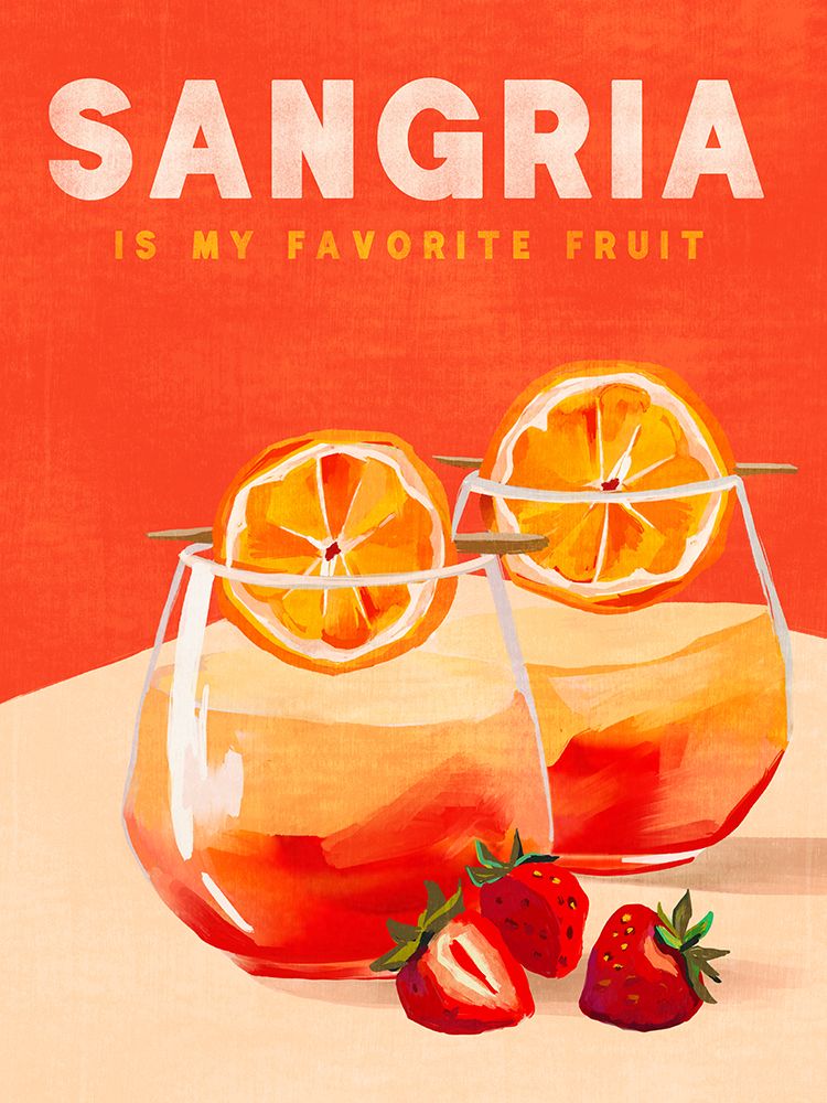 Sangria art print by The Whiskey Ginger for $57.95 CAD