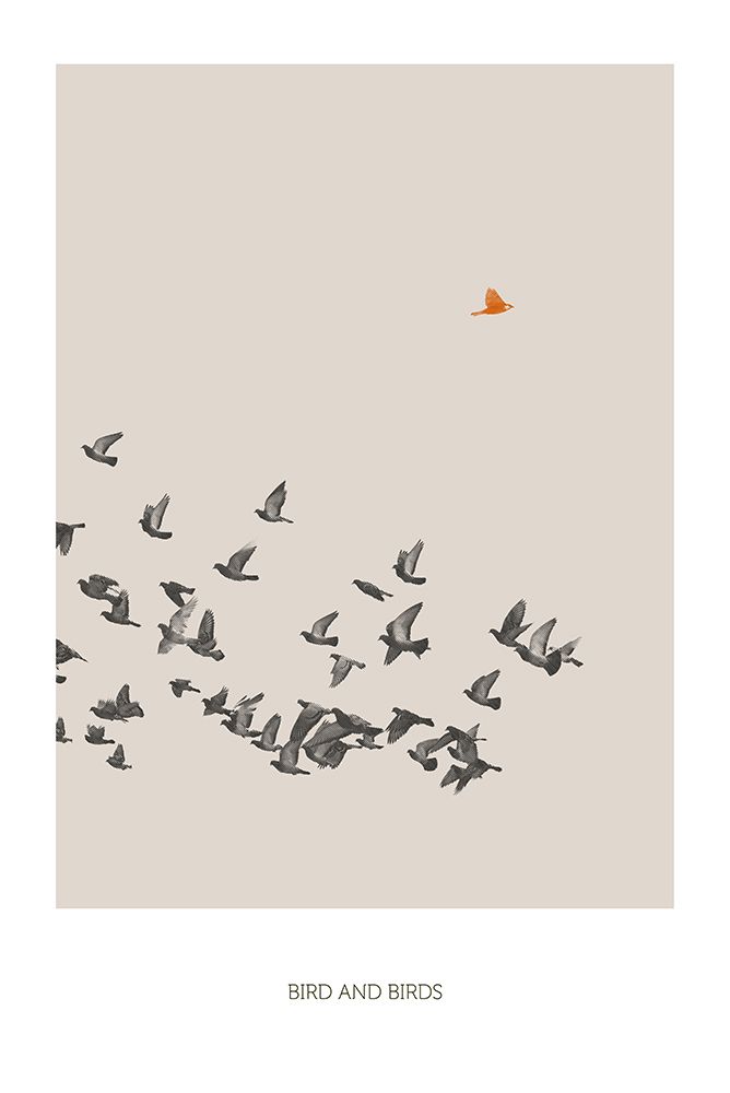 Bird and Birds art print by Sarah Buhler for $57.95 CAD