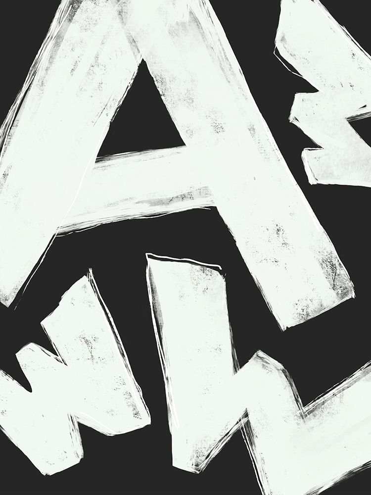 Bold Abstract Letters art print by Sarah Buhler for $57.95 CAD
