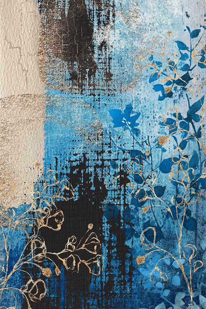 Denim Floral 2 art print by Sally Ann Moss for $57.95 CAD