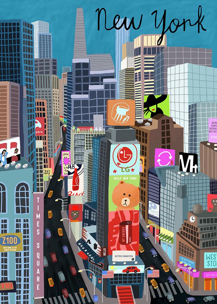 Times Square art print by Carla Daly for $57.95 CAD