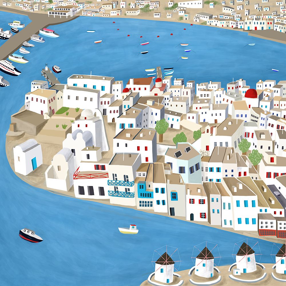 Mykonos art print by Carla Daly for $57.95 CAD