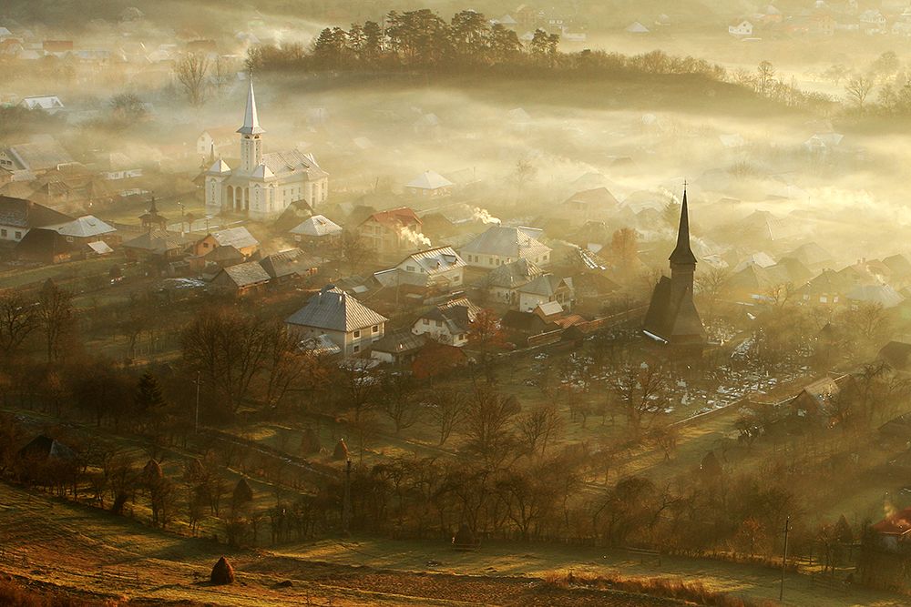 The Village Born From Fog... art print by SC for $57.95 CAD