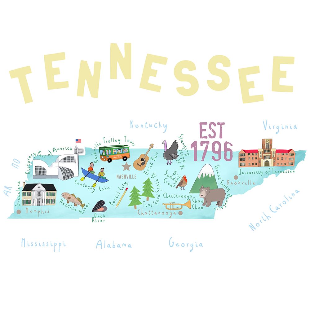 Dal 337c Tennessee 40x40 art print by Carla Daly for $57.95 CAD