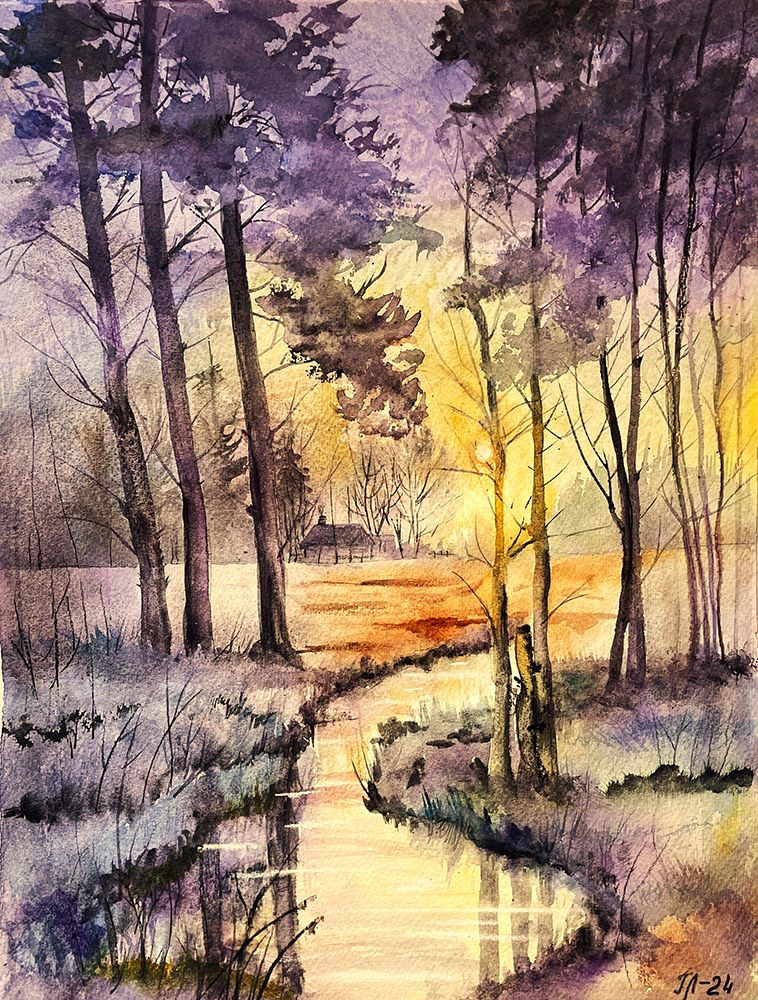 Golden morning art print by Tanya Lundmark for $57.95 CAD