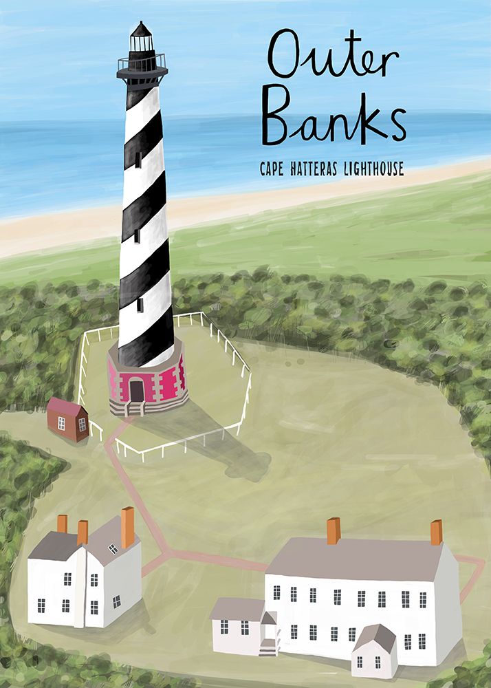 Cape Hatteras Lighthouse art print by Carla Daly for $57.95 CAD