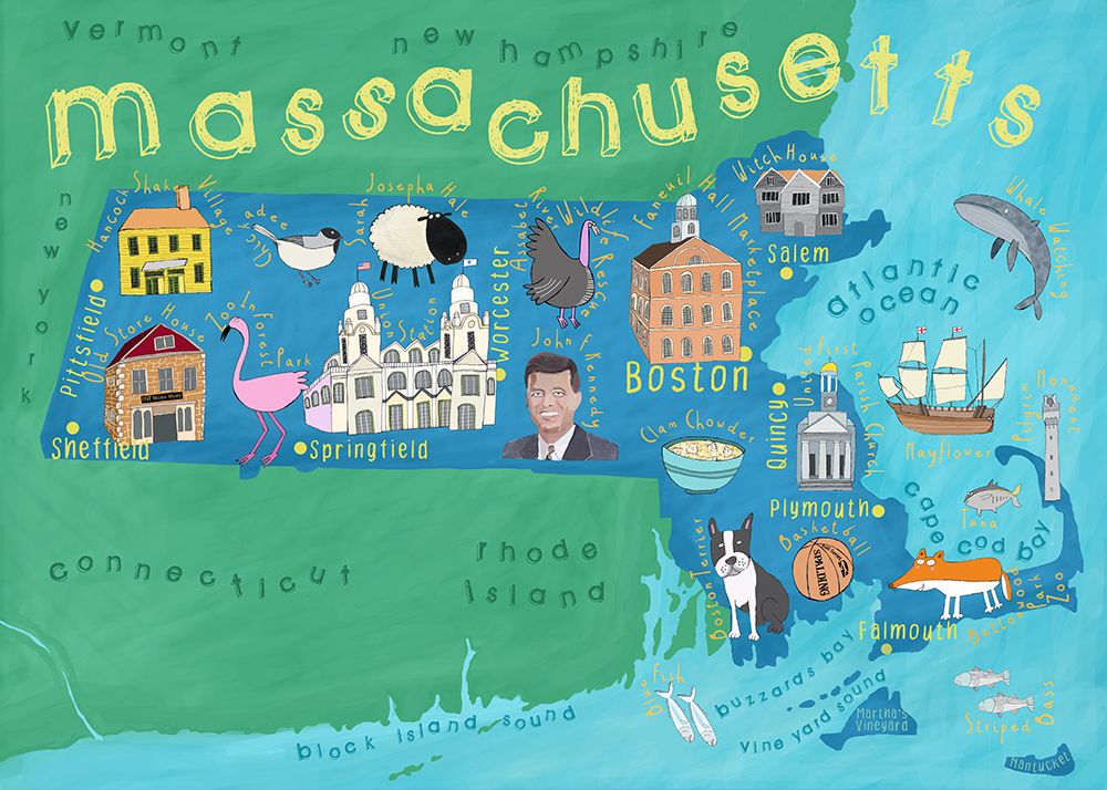 Dal 117b Massachusetts 35x25 art print by Carla Daly for $57.95 CAD