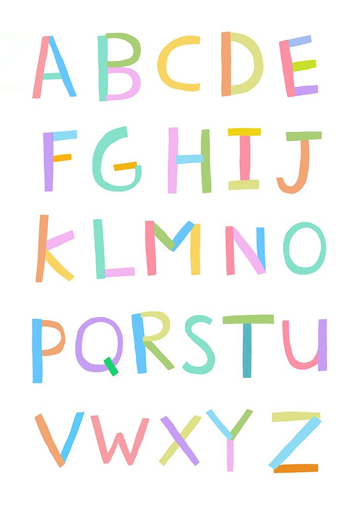 Hand Drawn Alphabet by Artist Carla Daly art print by Carla Daly for $57.95 CAD