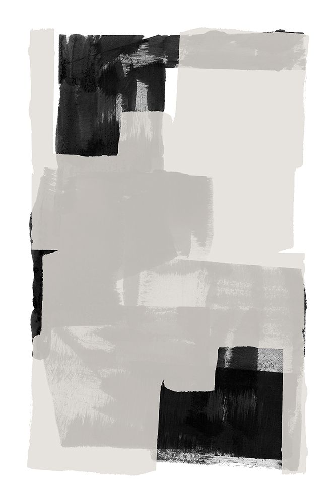Black and White Abstract Composition No.3 art print by cartissi for $57.95 CAD