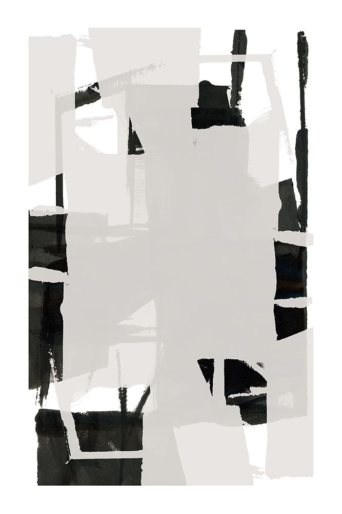 Black and White Abstract Composition No.6 art print by cartissi for $57.95 CAD