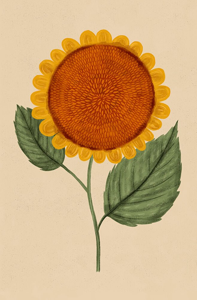 Sunny Sunflower Bloom art print by EMELIEmaria for $57.95 CAD