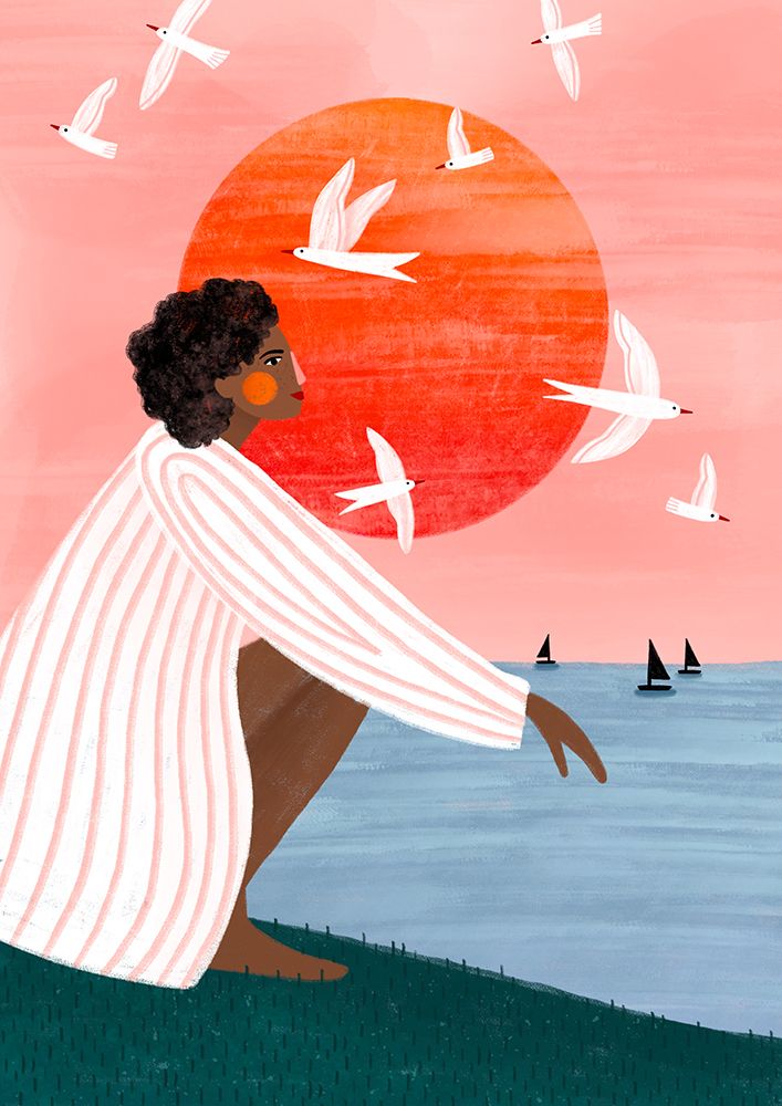 Sunset On My Own art print by Bea Muller for $57.95 CAD
