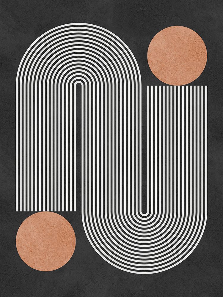 Circles on black background 1 art print by Vitor Costa for $57.95 CAD