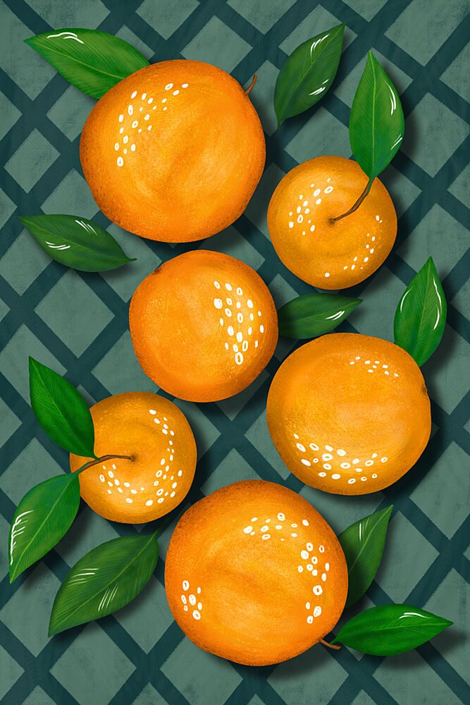 Vibrant Citrus Harvest art print by EMELIEmaria for $57.95 CAD
