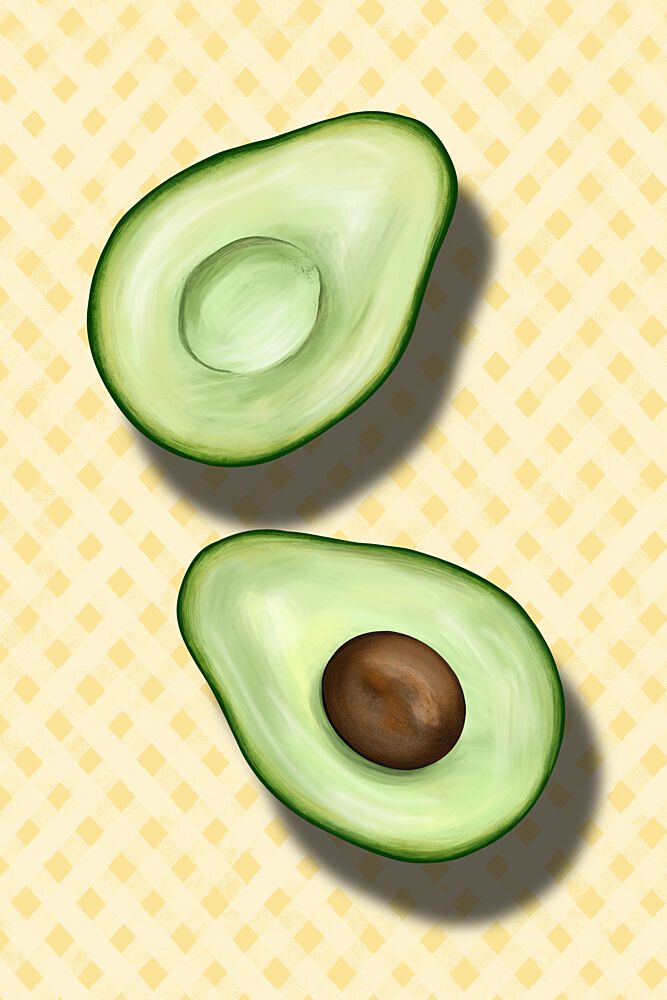 Fresh Avocado Halves art print by EMELIEmaria for $57.95 CAD