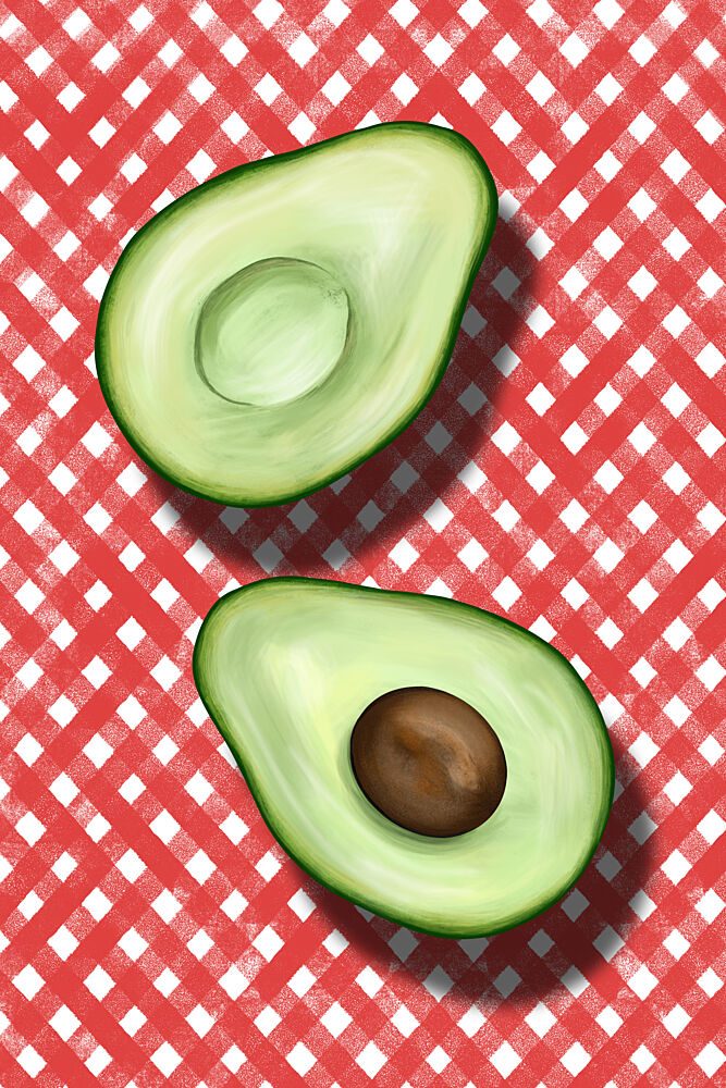 Fresh Avocado Halves art print by EMELIEmaria for $57.95 CAD
