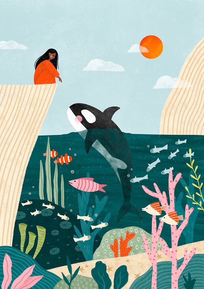 Underwater Scene art print by Bea Muller for $57.95 CAD