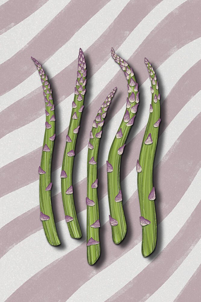Vibrant Asparagus Spears art print by EMELIEmaria for $57.95 CAD
