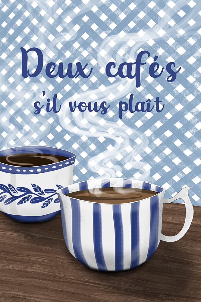 Two French Coffees art print by EMELIEmaria for $57.95 CAD