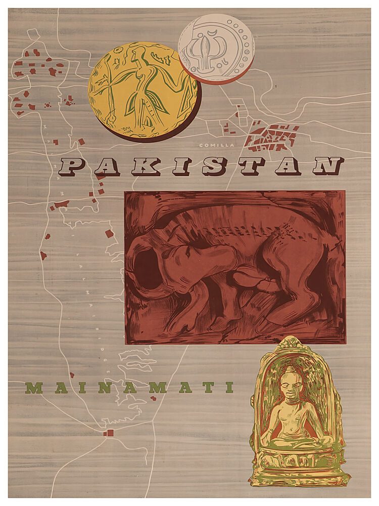 Ancient Pakistan Cultural Map art print by Chad Hyde for $57.95 CAD