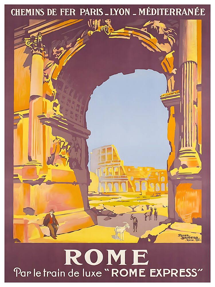 Ancient Rome Colosseum Archway art print by Chad Hyde for $57.95 CAD