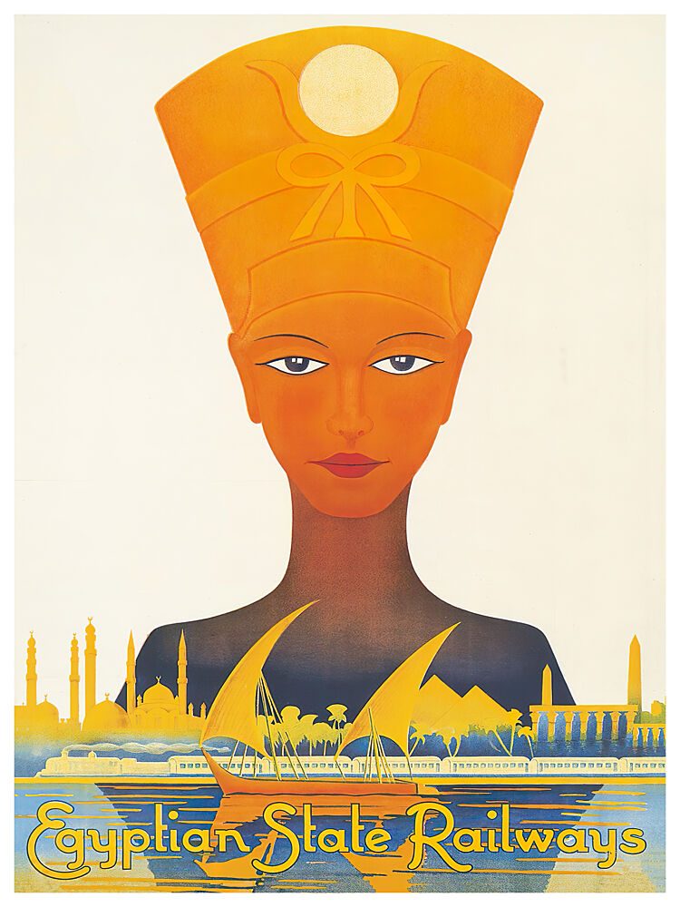 Art Deco Egyptian Queen art print by Chad Hyde for $57.95 CAD