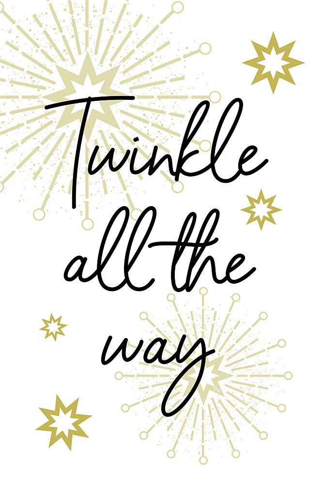 Twinkle All the Way art print by Martina for $57.95 CAD