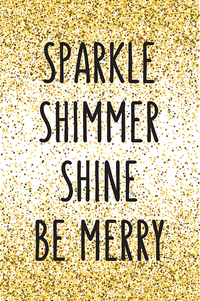 Sparkling Merry Message art print by Martina for $57.95 CAD