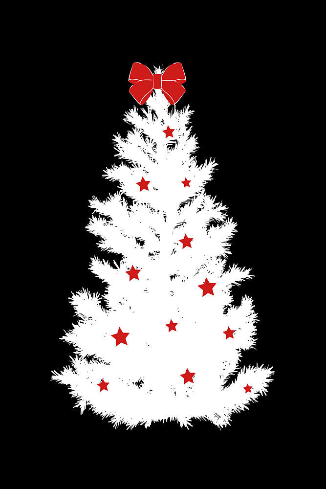 White Christmas Tree art print by Martina for $57.95 CAD