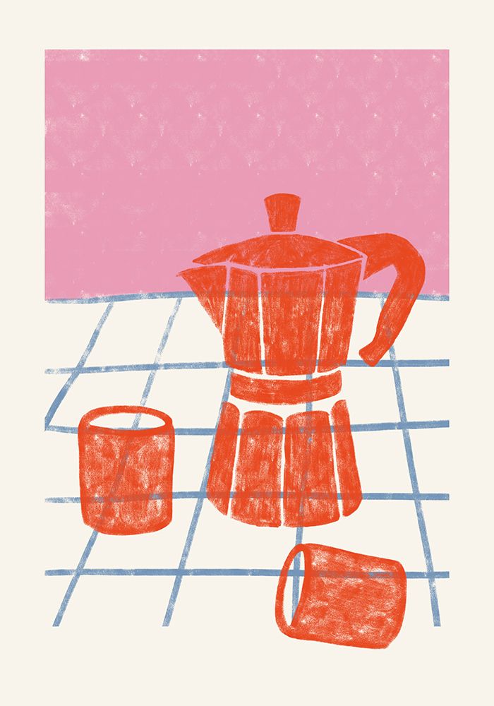 Coffee Time art print by Gulcihan Ozguc for $57.95 CAD