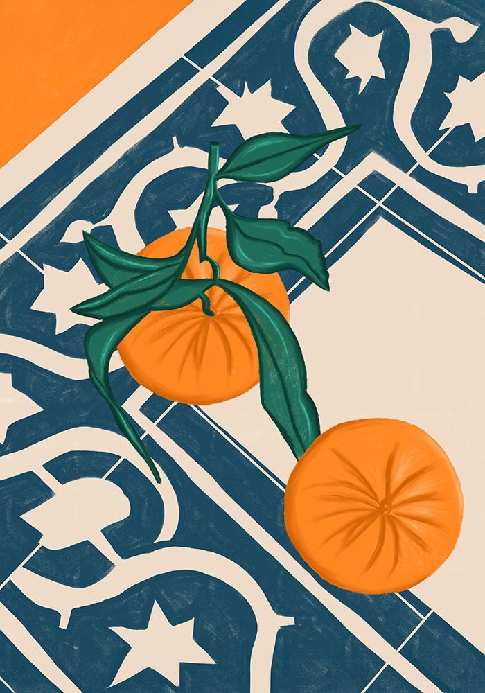 Summer Mandarins art print by Gulcihan Ozguc for $57.95 CAD