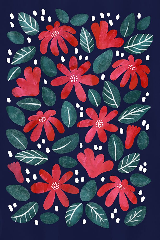 Vibrant Floral Garden art print by EMELIEmaria for $57.95 CAD