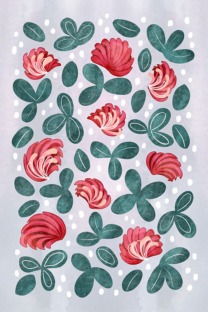 Red Clover Meadow art print by EMELIEmaria for $57.95 CAD