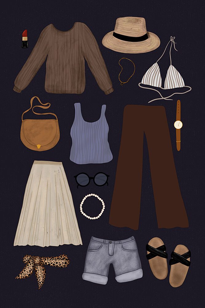 Summer Style Essentials art print by EMELIEmaria for $57.95 CAD