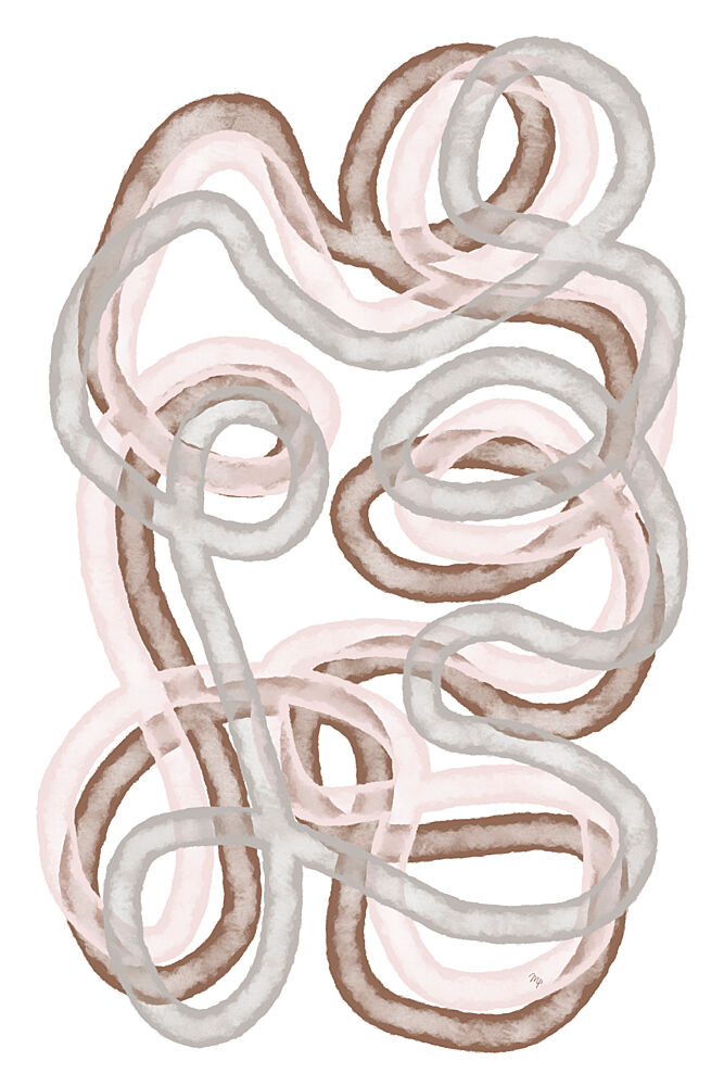 Soft Organic Ribbons art print by Martina for $57.95 CAD