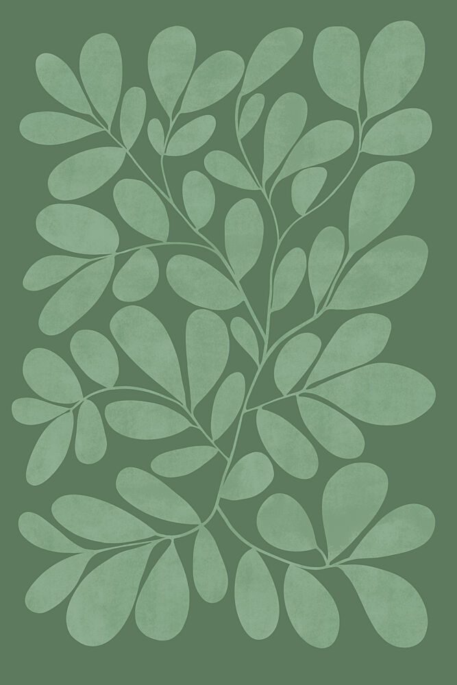 Verdant Leaves Pattern art print by EMELIEmaria for $57.95 CAD