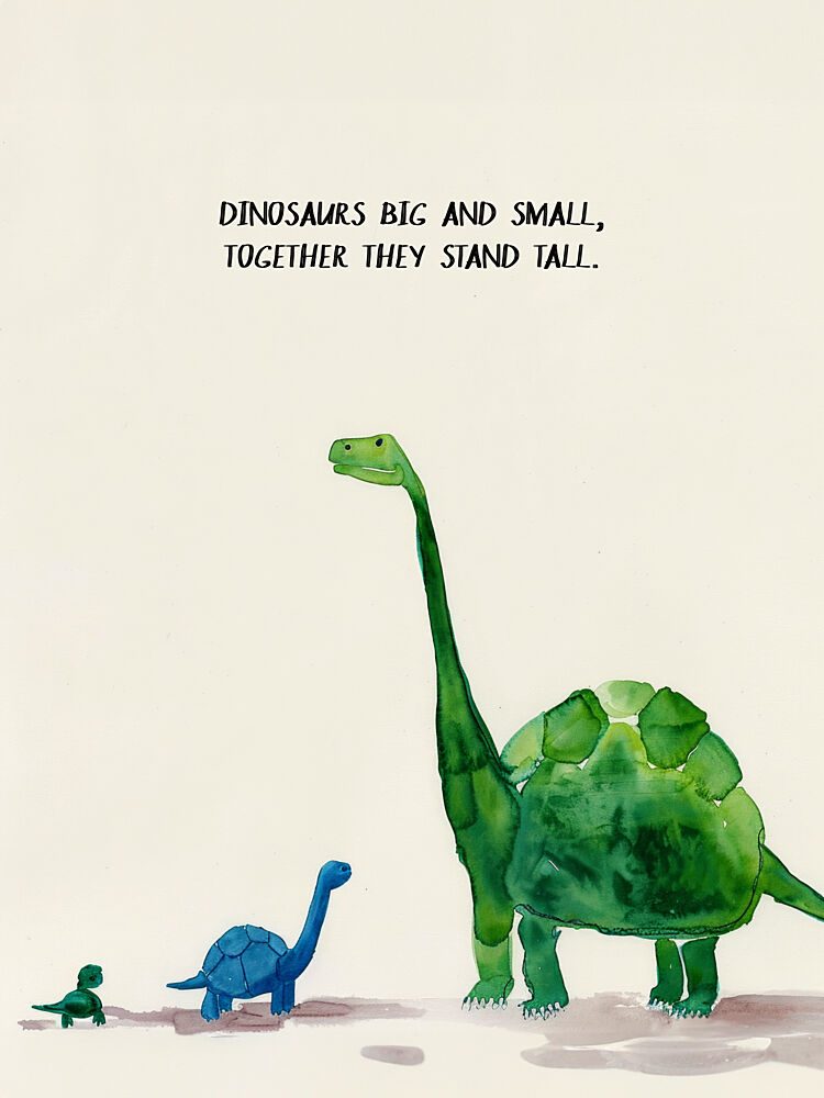 Dino Pals United art print by Treechild for $57.95 CAD