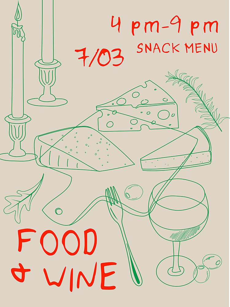 Foodandwine art print by Treechild for $57.95 CAD