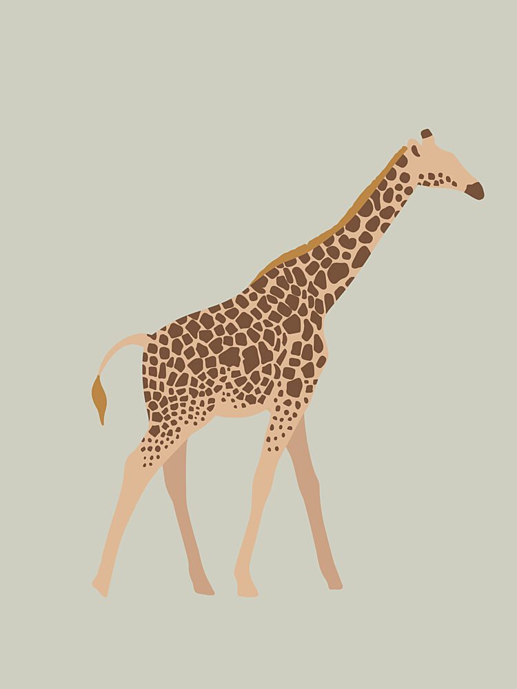 Graceful Giraffe art print by Treechild for $57.95 CAD